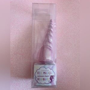 Unicorn Horn Headband Cupcakes and Cartwheels Sparkling Pink